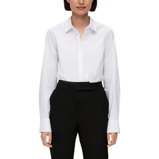 s.Oliver Bluse mit Ziernähten Weiß 40