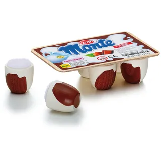 Erzi Schoko-Milch-Dessert Monte von Zott aus Holz, Kaufladenartikel für Kinder, Rollenspiele
