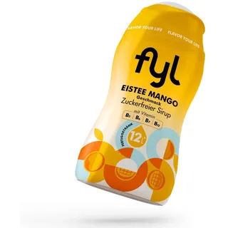 fyl Zuckerfreier Sirup Eistee Mango Geschmack 48 ml