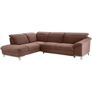Mivano Livetastic Ecksofa, Taupe Textil / Mikrofaser, Braun