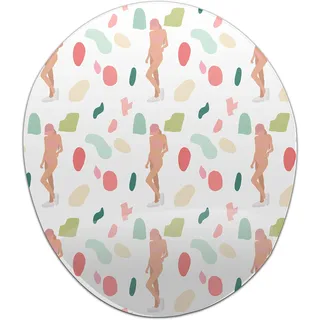 Bonamaison, Ergonomisches Mauspad mit Handgelenkauflage, Digital Bedruckt Mauspad Anti-Sehnenscheide Probleme, rutschfeste Unterseite, für Büro und Zuhause, Größe: 20x23 cm