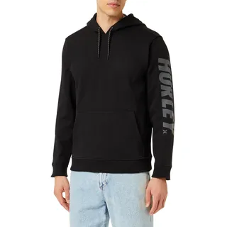 Hurley Herren Acadia Heat Fleece Po Pullover Sweater, Schwarz, XL