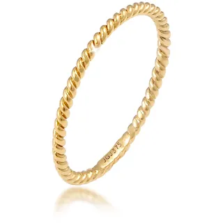 Elli PREMIUM Gedreht Minimal Look 375 Gelbgold