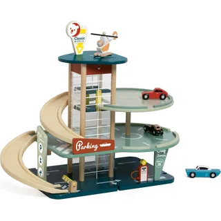 ClassicWorld Classic World Vintage Wood Großes Parkhaus mit Zubehör