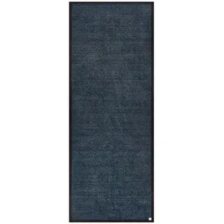Barbara Becker Fußmatte Gentle, Schmutzfangmatte waschbar, für Eingangsbereich und Wohnungstür, Fußabstreifer Innen, Türmatte, Blau 67 x 170 cm