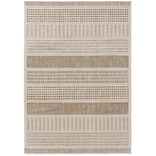 benuta Outdoorteppich Kaleo Cream/Beige 80x150 cm , Kunststoff , Rechteckig , 80x150 cm , wasserabweisend , Teppiche und Böden, Teppiche, Outdoorteppiche