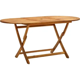 vidaXL Gartentisch klappbar 160 x 85 x 75 cm Braun
