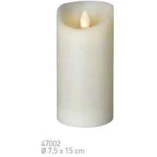 47002 Sompex Shine LED Kerze Multi LED Echtwachs Ø 7,5cm Elfenbein Höhe 15cm - 7,5 cm X 15cm X 15cm