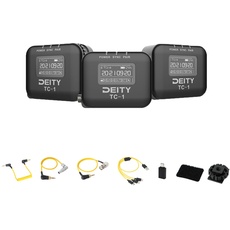 Deity TC-1 KIT Drahtloser Timecode-Generator 2.4G Radio Bluetooth 5.0-Unterstützung APP-Steuerung Timecode-Box mit DSLR-Cold-Shoe-Halterung für Videoaufnahmen Filmaufnahmen (3 PCS KIT)