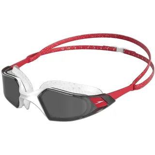 Speedo Aquapulse Pro Schwimmbrille rot weiß grau Einheitsgröße