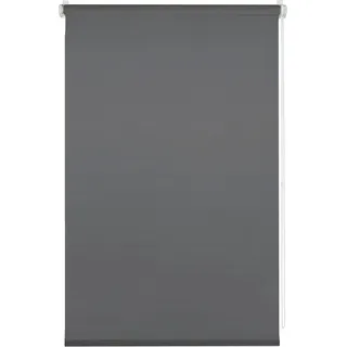 GARDINIA Seitenzugrollo Uni Klemmrollo 80 x 150 cm grau
