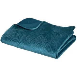 Atmosphera Createur d ́interieur Tagesdecke 240/260 cm , Blau , Textil , Rechteckig , 240x260 cm , Heimtextilien, Bettwäsche & Leintücher, Tagesdecken