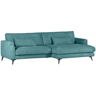Livetastic Ecksofa , Petrol , Textil , Füllung: Polyester,Polyester , Ottomane rechts, L-Form , 270x140 cm , Made in Eu , seitenverkehrt erhältlich, Rücken echt , Wohnzimmer, Sofas & Couches, Wohnlandschaften, Ecksofas