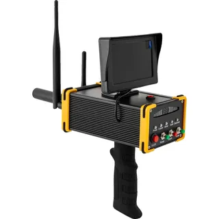 Metall-Detektor, LCD-Display, Suchbereich 990 m, erkennt Gold, Silber, Kupfer, Diamanten, Schwarz - Schwarz