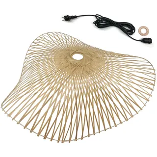 Lumisky LAIA OUTDOOR CABLE Hängeleuchte für den Außenbereich, Bambus, Natur, Boho-Stil, 5 m Kabellänge