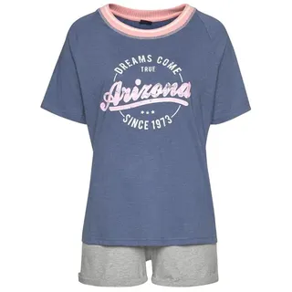 Arizona Shorty 2: tlg. im College-Look mit Folienprint, grau