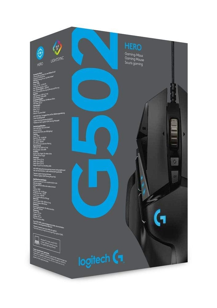 Bild von G502 Hero Gaming Maus schwarz