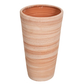 Biscottini Terracotta Blumentopf 36 x 36 x 61 cm | Kleiner Blumentopf für den Außenbereich Made in Italy | Blumentöpfe für den Außenbereich aus Terrakotta