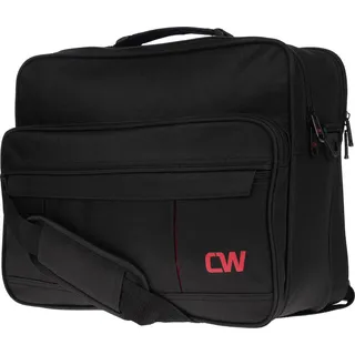 Flugbegleiter Arbeitstasche Messenger Tasche Umhängetasche Schwarz DIN A4 Uni - Schwarz