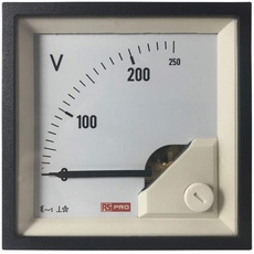 RS PRO Analoges Voltmeter AC Analog-Anzeige / 0,01, 68mm, 68mm, 66 (100 A) mm