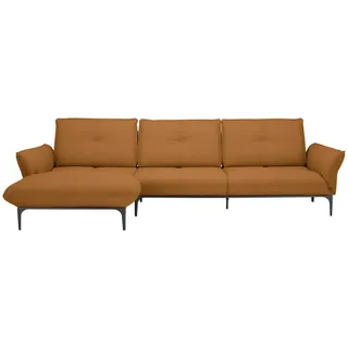 Valnatura Ecksofa , Braun , Leder , Echtleder , Rindleder , Ottomane links, L-Form , 325x182 cm , Typenauswahl, Lederauswahl, Stoffauswahl, seitenverkehrt erhältlich, Hocker erhältlich, Rücken echt , Wohnzimmer, Sofas & Couches, Wohnlandschaften, Ecksofas