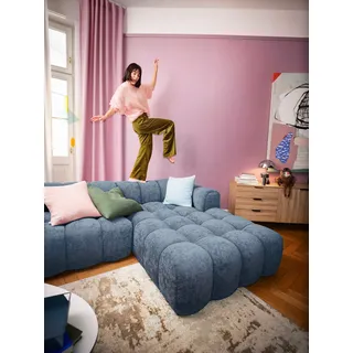 OTTO home »KALLIE L-Form, 248 cm - OTTO. Verlässliche Qualität.« Bubble Optik, moderne Steppung, hoher Sitzkomfort,