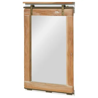 MASSIVMOEBEL24.DE Spiegel Mango 60x8x100 weiß lackiert RAILWAY #563 - Weiß