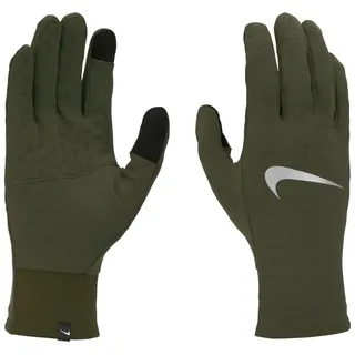 Nike Herren Sphere 4.0 Running Gloves Laufhandschuhe Training Winterhandschuhe atmungsaktiv, Medium Olive/Medium Olive/Silver, L
