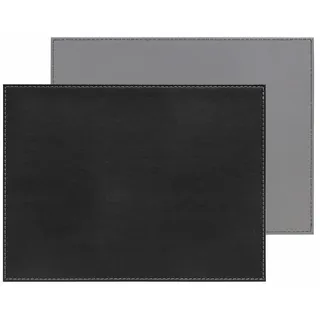 Freeform Duo - Platzset rechteckig, Schwarz/Grau
