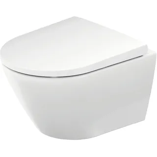 Duravit D-Neo Wand-WC Compact mit WC-Sitz Weiß Hochglanz