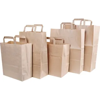 NATURE Star Papier-Tragetasche 220 x 110 x 280 mm braun 250 Stück - Braun