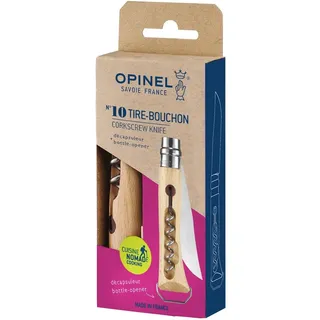 Opinel N10 Outdoormesser und Korkenzieher mit Flaschenöffner in einem im Blister