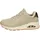 UNO Golden Air Turnschuhe, Taupe Durabuck/Silver Trim, 36 EU