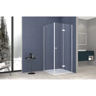 WELLTIME Mixwell Duschwand 80 x 195 cm silber transparent