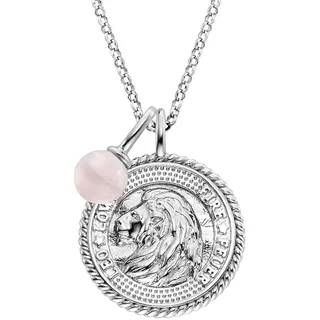 Engelsrufer Damen Halskette aus Sterling Silber und Sternzeichen Schütze Anhänger - besetzt mit 3 Zirkonia Steinen und einem blauen Lapislazuli Stein Anhänger - Länge: 50cm