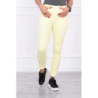 Kesi Denim-Hosen für Frauen Irpism hellgelb XXL - Gelb