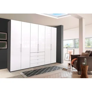 Wiemann Kleiderschrank Loft 300 x 236 x 58 cm Weiß/Braun