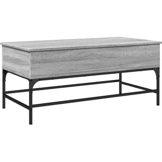 vidaXL Couchtisch Grau Sonoma 100x50x45 cm Holzwerkstoff und Metall - Grau