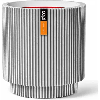 Capi Pflanzgefäß Zylinder Groove Ø 43,5 cm x 46 cm Elfenbein