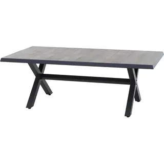 Siena Garden Gartentisch Sincro Rechteckig Washed Grau 103 cm x 204 cm