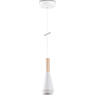 Paco Home MORA 1-flg. Ø 9 cm Trichterform weiß