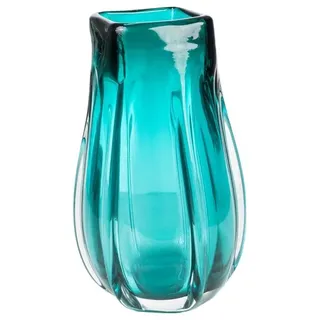 Romimex Vase, Türkis, Glas, 18 x 31 x 18 cm