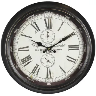 Ambiente Haus Dupont Wanduhr 40 cm 40cm schwarz