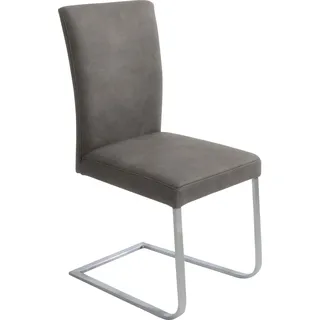 K+W Komfort & Wohnen Freischwinger Santos II grau 2er Set