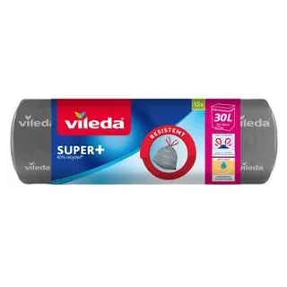 Vileda Müllbeutel SUPER+ 30,0 l grau, 15 St.