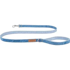 amiplay Hundeleine Denim, 1.4 m, Hellblau (S, Hund, Allgemein), Halsband + Leine