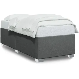 vidaXL Bettgestell ohne Matratze Dunkelgrau 80x200 cm Stoff