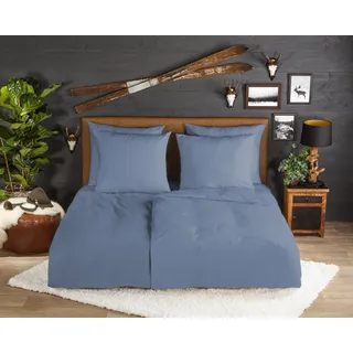 Uni blau 135 x 200 cm + 80 x 80 cm