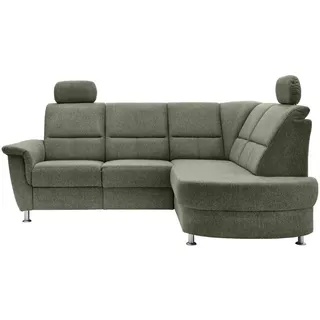 Livetastic Ecksofa , Grün , Textil , Uni , Ottomane rechts, L-Form , 231x184 cm , Relaxfunktion, Rücken echt, USB-Anschluss, Herz-Waage-Funktion, USB-C-Anschluss , Wohnzimmer, Sofas & Couches, Wohnlandschaften, Ecksofas