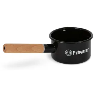 Petromax Stieltopf Emaille 0,5 Liter schwarz - Schwarz